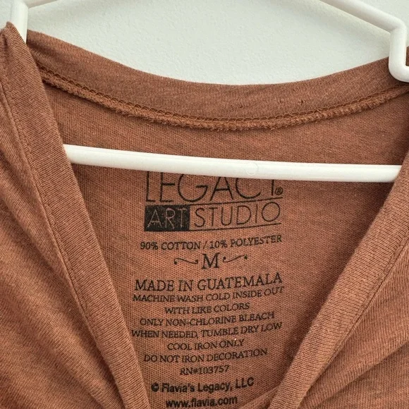 Legacy Art Studio Orange/Brown T-Shirt - Picture 3 of 4